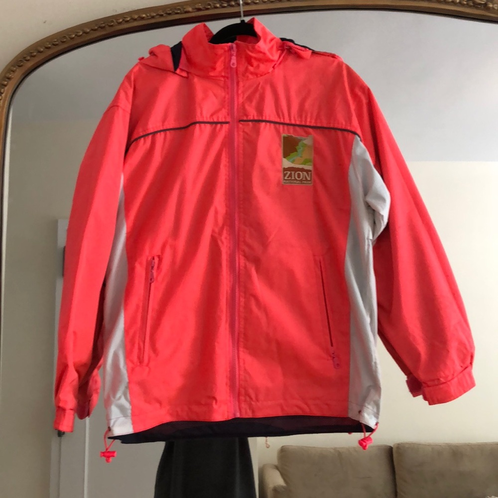 Neon Pink Rain Jacket